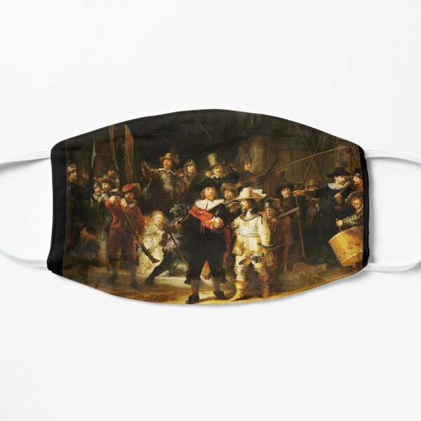 REMBRANDT. The Night Watch. By Rembrandt van Rijn. Flat Mask