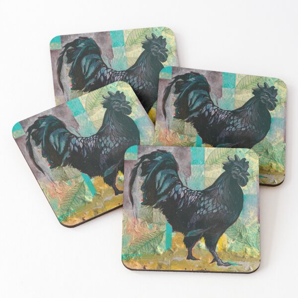 Item preview, Big Black Rooster designed and sold by KirstenHirtArt.