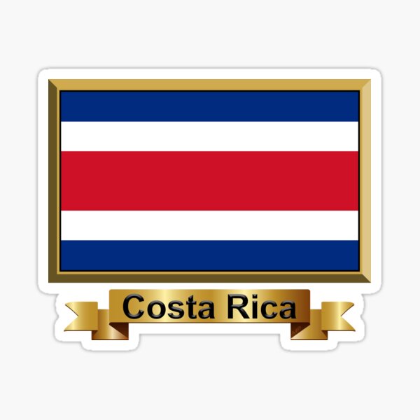Kfz-Aufkleber Flagge Costa Rica Set R#1 