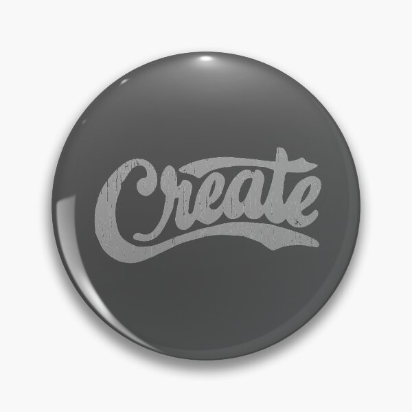 Artikelvorschau, CREATE (graues Skript) entworfen und verkauft von oldskooldesign.