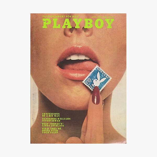 Playboy Vintage Cover April 1975 Photographic Print