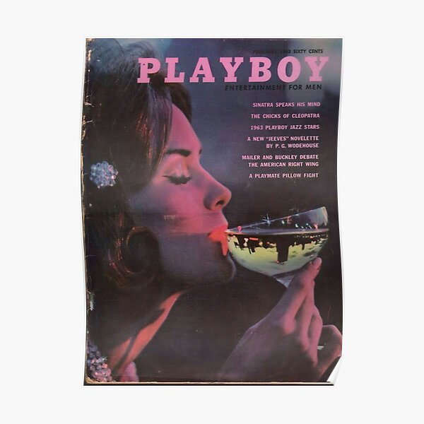Playboy Vintage Cover February 1963 Poster