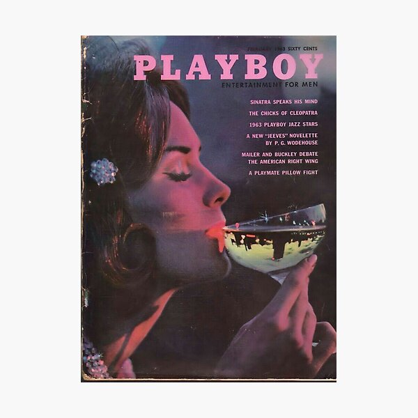 Playboy Vintage Cover February 1963 Photographic Print