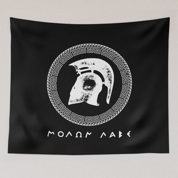 Item preview, Molon Labe Spartan Warrior Helmet Greek War designed and sold by h44k0n.