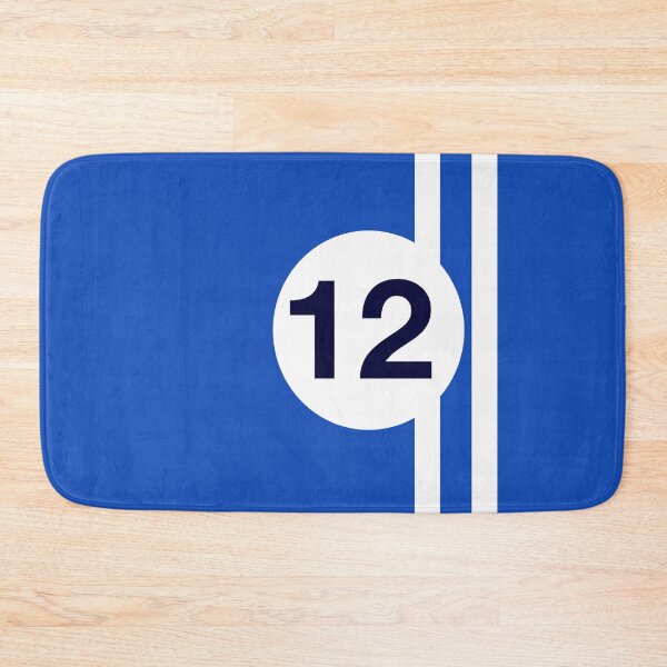 Item preview, French blue and white racing stripes designed and sold by RJWautographics.