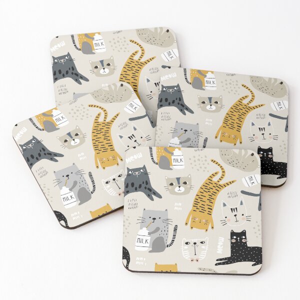 Item preview, cats and milk designed and sold by ssduckman.