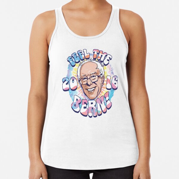 Election 2016 Sanders Bern Down for What Black Adult Tank Top