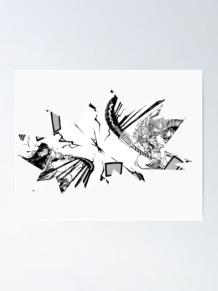 Gol D Roger Vs White Beard Poster By Erriose Redbubble