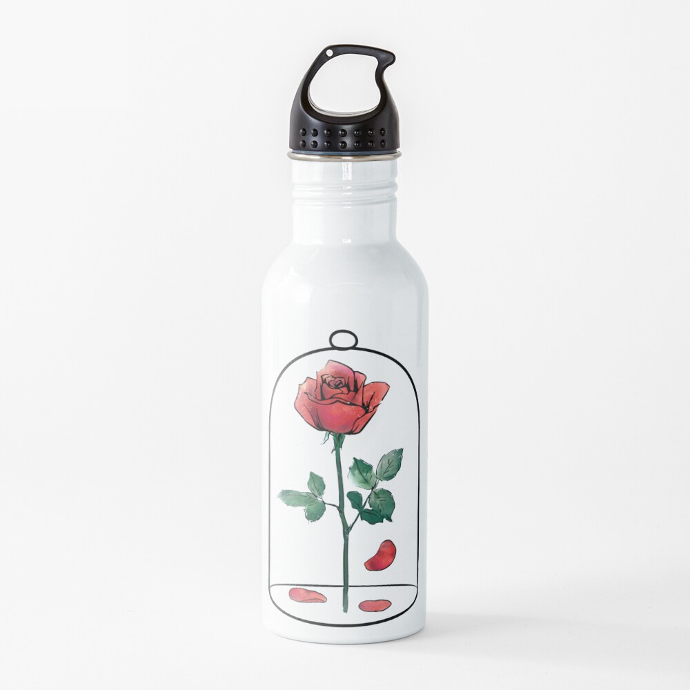 Enchanted Rose in a Jar Water Bottle