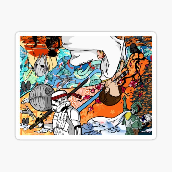 Vista previa del artículo con la obra «REGRESO DEL SAMURAI», diseñado y vendido por spacesmuggler.