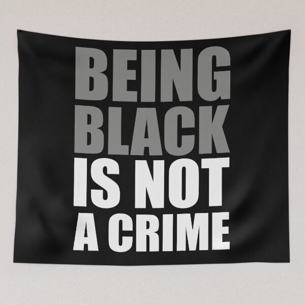 Item preview, being black is not a crime designed and sold by jozefds.
