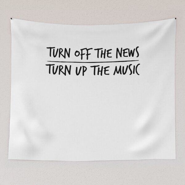 Item preview, Turn off the news turn up the music ,shirts for women’s with quotes,music lover gift designed and sold by Noussairox.