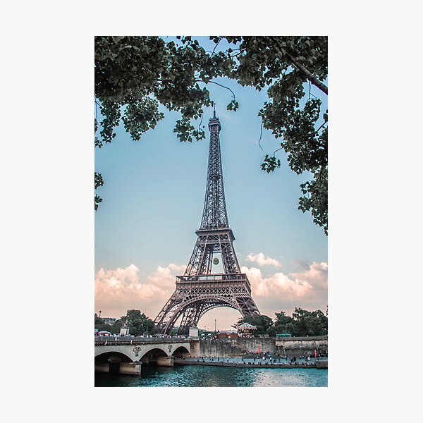 Item preview, Eiffel Tower During Sunset | City Urban Landscape Photography of Paris France designed and sold by Jessica Liang Photography.