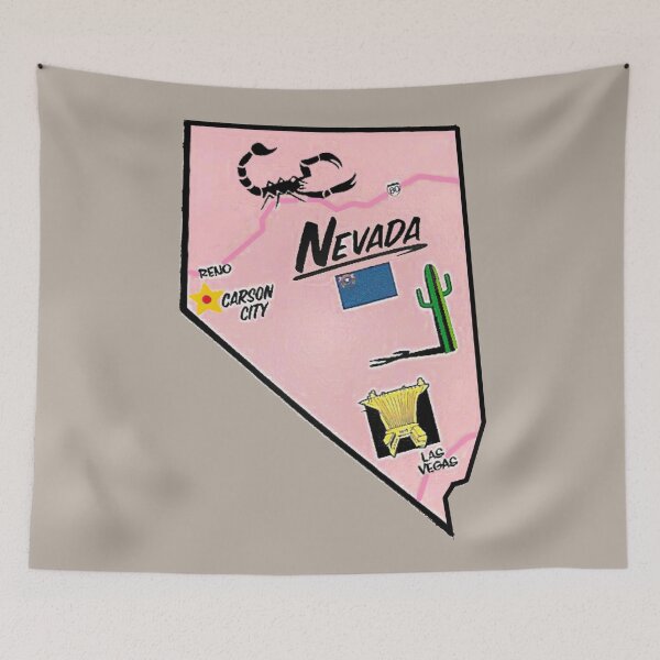 Item preview, Nevada Tourist Map designed and sold by Havocgirl.