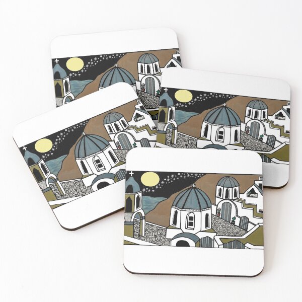 Item preview, Santorini Sky designed and sold by drawnbyjenna.