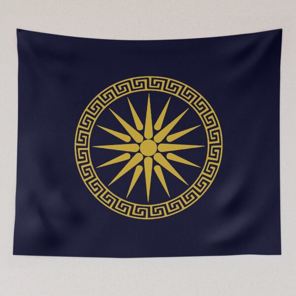 Item preview, Vergina Sun Macedonian Star Argead Ancient Greek Pride designed and sold by h44k0n.