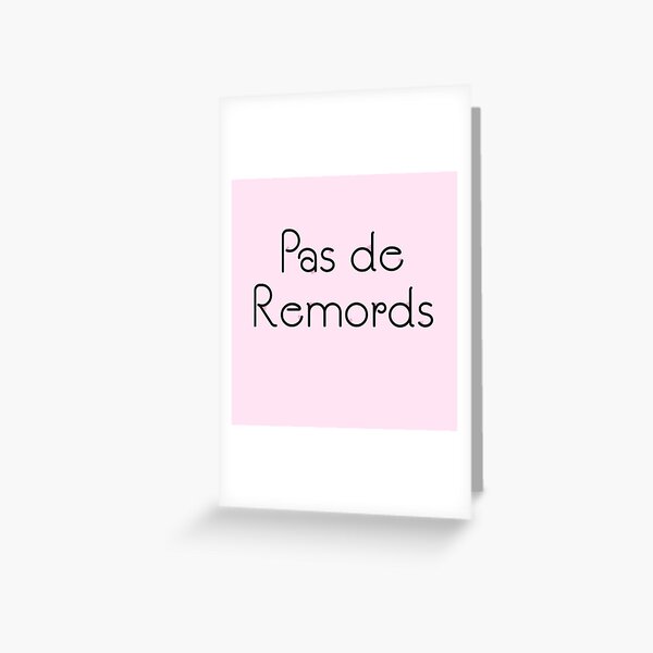 Cartes De Vœux Sur Le Theme Remords Redbubble