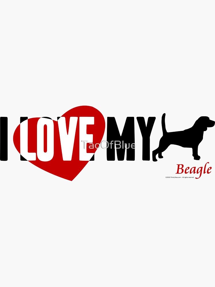 I Love My Beagle by TaoOfBlue