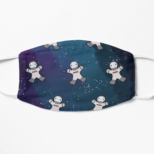 Astronauts Floating In Space Flat Mask