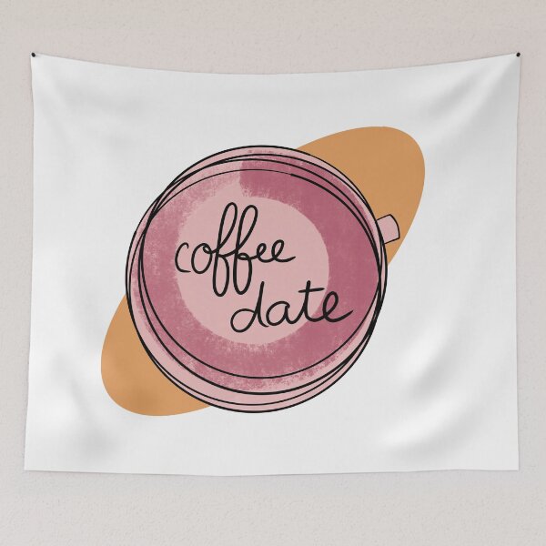 Item preview, Coffee Date / Cute Coffee Dates designed and sold by Nathalie Aynié.