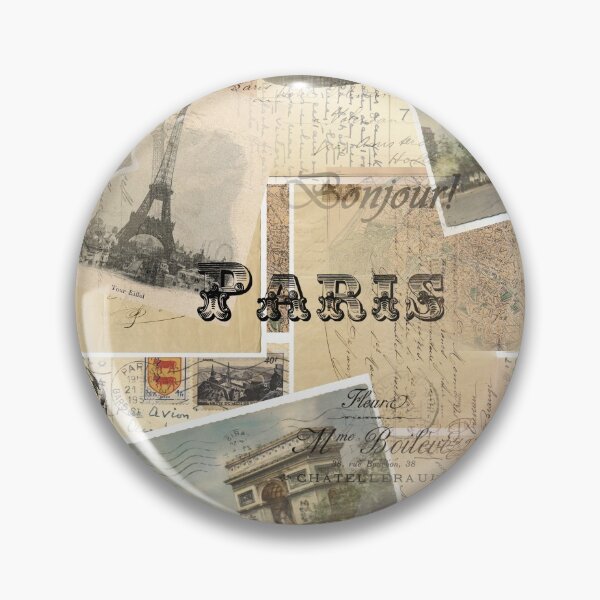 Item preview, French Postcard Paris Collage designed and sold by 13Moons.