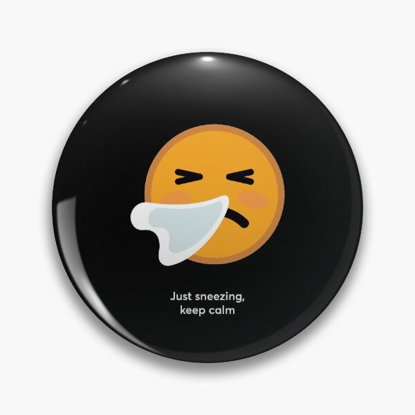 Item preview, Emoticon of the COVID-19 Symptom- Sneezing. designed and sold by Pelumii.