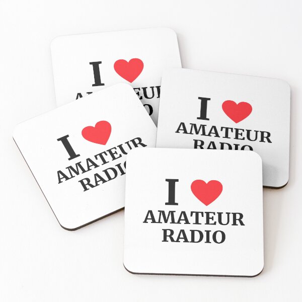 Item preview, I Love Amateur Radio Heart  designed and sold by Vanover Designs.