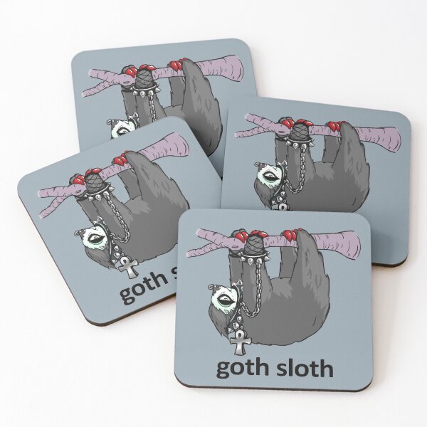 Item preview, Goth Sloth (Goth Text) designed and sold by conceptcreature.