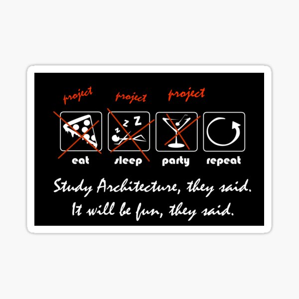 Item preview, Study Architecture, they said. It will be fun, they said. designed and sold by lalacrunch.