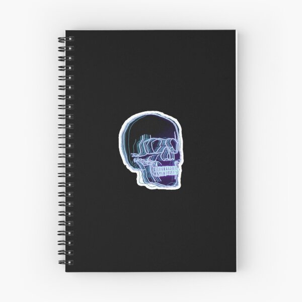 Item preview, trippy neon skull designed and sold by maddiesartworks.
