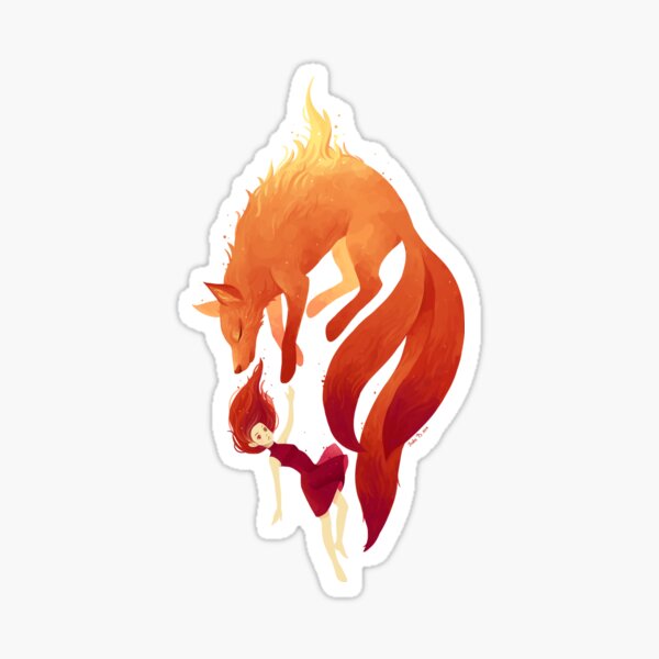 Fire Fox Sticker