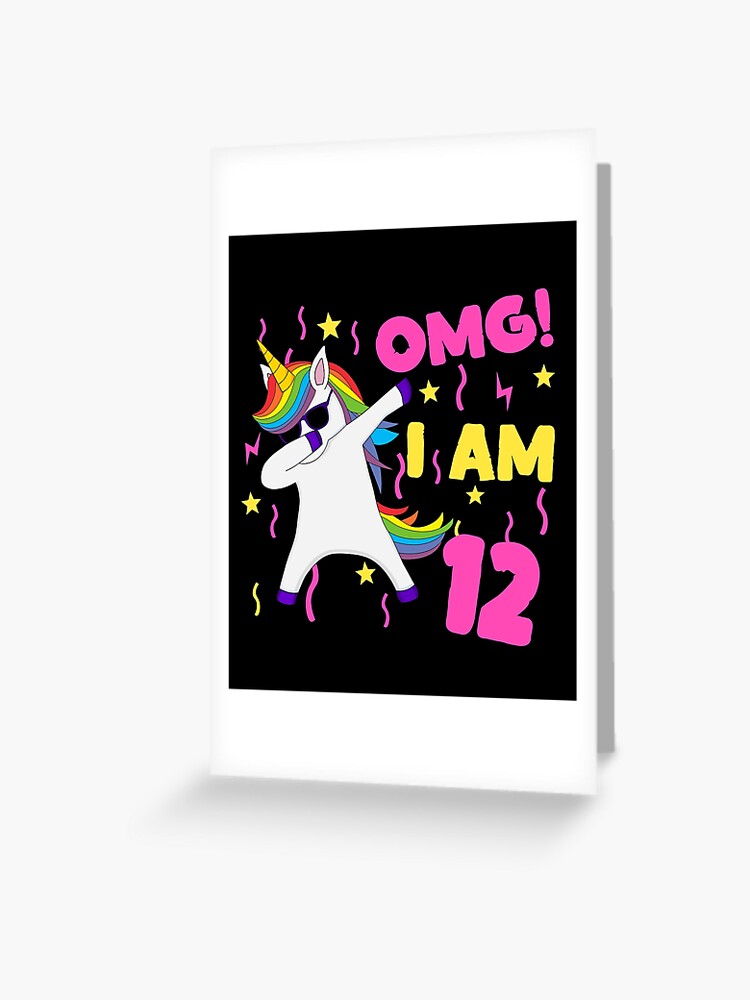 12 Year Old Gifts Girls Teens Dabbing Unicorn 12th Birthday Art