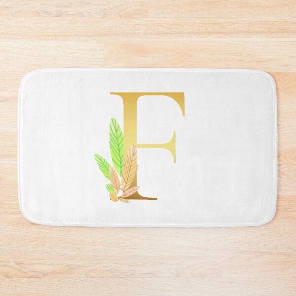 Item preview, Floral Gold Monogram F - Letter Art designed and sold by MysticMagpie.