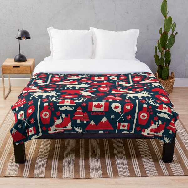 Canadiana by ABOotlanders Throw Blanket