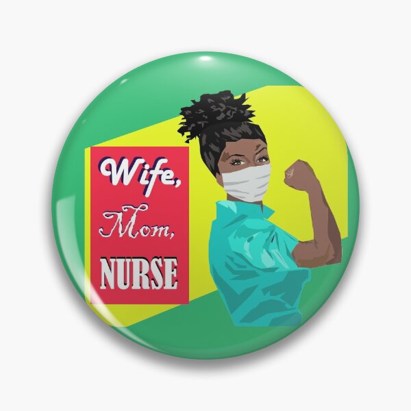 Item preview, Wife, Mom, Nurse Gift for Black Nurse Superhero designed and sold by Michelle Sarah.