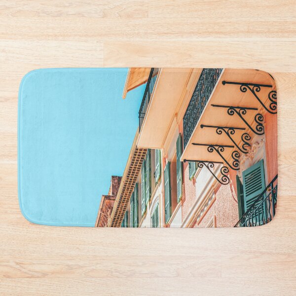 Item preview, Cannes City Architecture, Summer Travel Retro Print, Historic Houses Downtown Old City Center Of Cannes, French Riviera, Pink Houses Facade designed and sold by radub85.