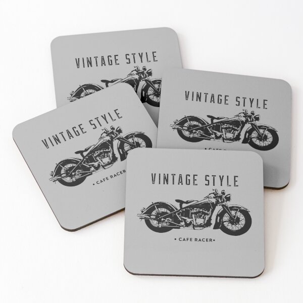 Item preview, Vintage Cafe Racer Motorcycle  designed and sold by ThrowBack-Clot.