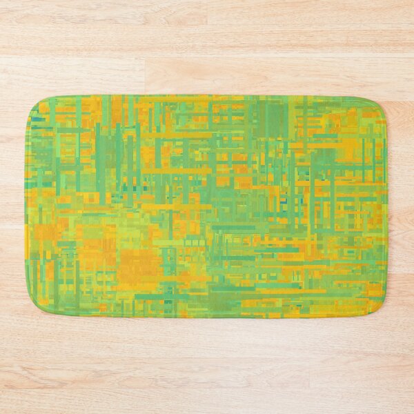 Item preview, Green-Orange-Gold Themed Pattern with Random Shapes designed and sold by Lyle Hatch.
