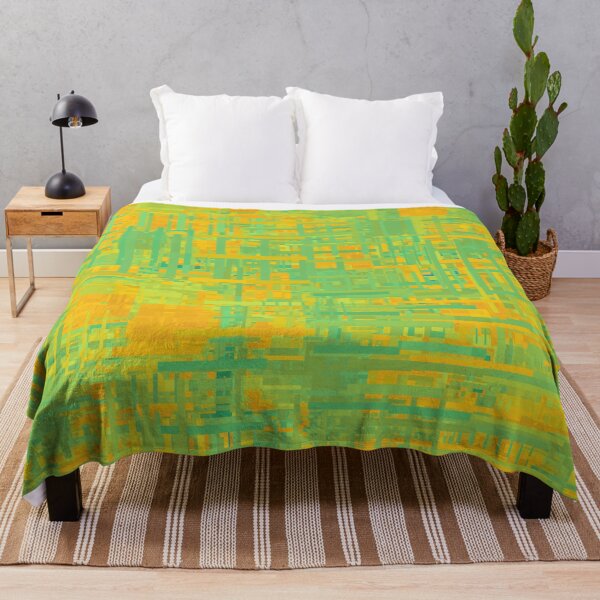 Item preview, Green-Orange-Gold Themed Pattern with Random Shapes designed and sold by Lyle Hatch.