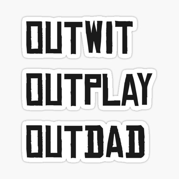 Vista previa del artículo con la obra «Outwit Outplay Outdad / Survivor TV show / Father's day tee / Survivor Fan / Survivor dad / Father's day gift», diseñado y vendido por 2beans.