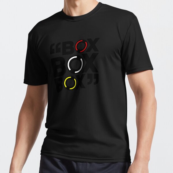 "Box Box Box" Formula 1 Tyre Compound Design Active T-Shirt