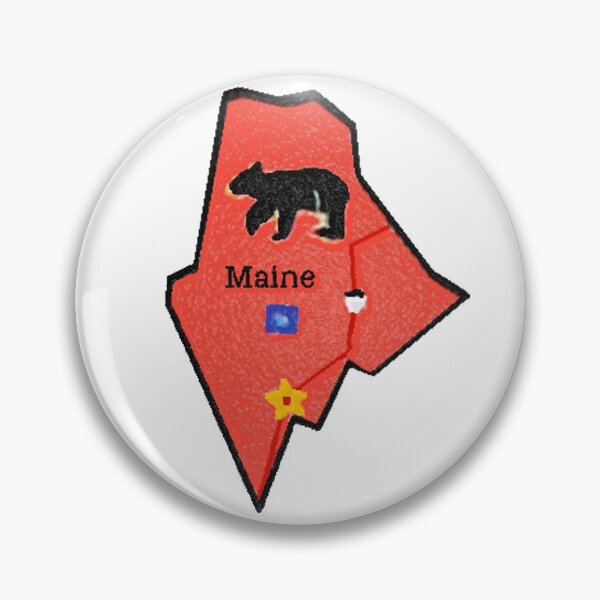Item preview, Maine Tourist Map designed and sold by Havocgirl.
