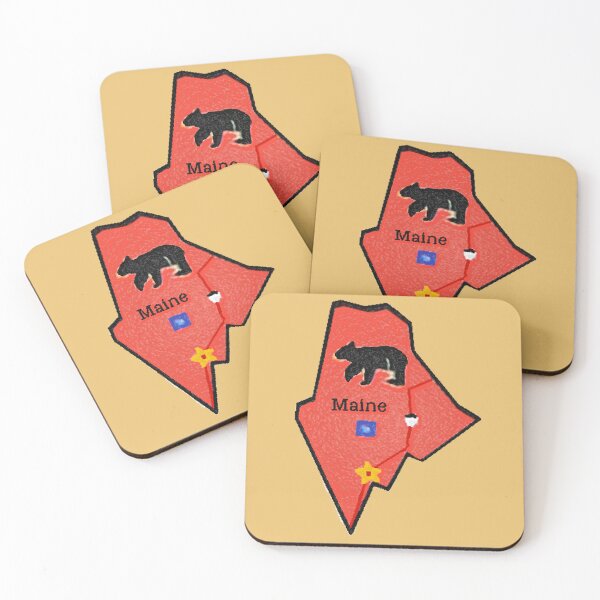 Item preview, Maine Tourist Map designed and sold by Havocgirl.