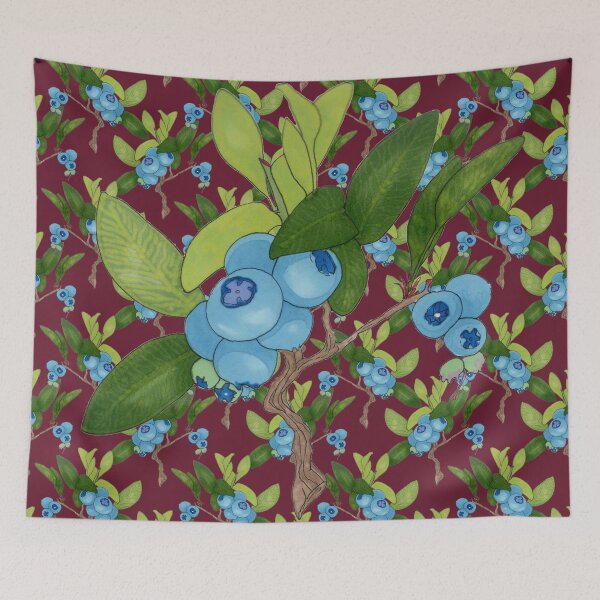 Item preview, blueberry and persian plum pattern  designed and sold by AnnaBaldon.