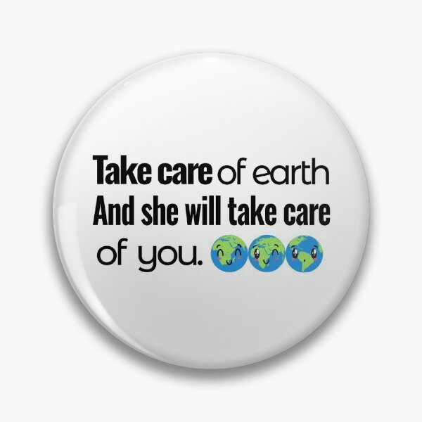 Item preview, Take Care of Earth And She Will Take Care of You, Gift, Support, Supportive Illustration, Earth, Lover, Square Style designed and sold by Annona-.