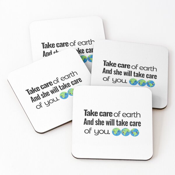 Item preview, Take Care of Earth And She Will Take Care of You, Gift, Support, Supportive Illustration, Earth, Lover, Square Style designed and sold by Annona-.