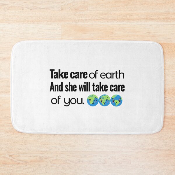 Item preview, Take Care of Earth And She Will Take Care of You, Gift, Support, Supportive Illustration, Earth, Lover, Square Style designed and sold by Annona-.