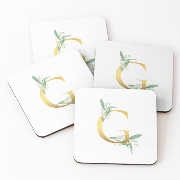 Item preview, Floral Gold Monogram G - Letter Art  designed and sold by MysticMagpie.