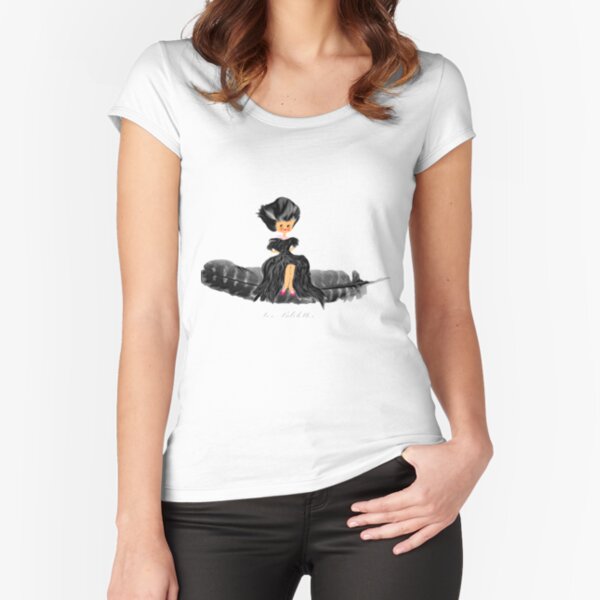 Voyage mauve Les Bibelettes T-shirt échancré