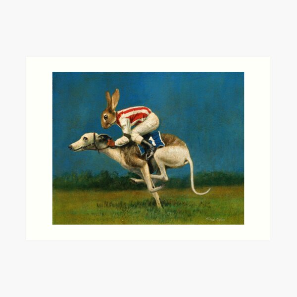 Whippet Racer Art Print